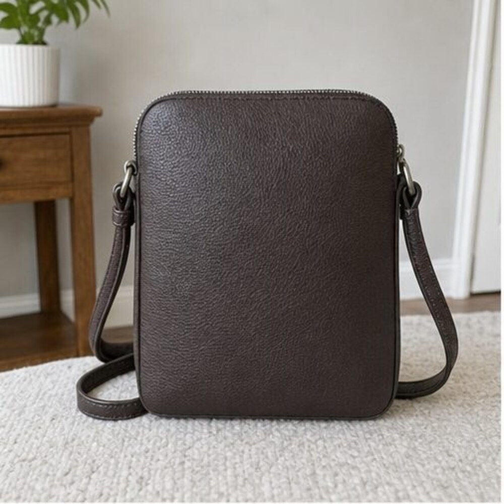 Sage Pebbled Crossbody Bag
